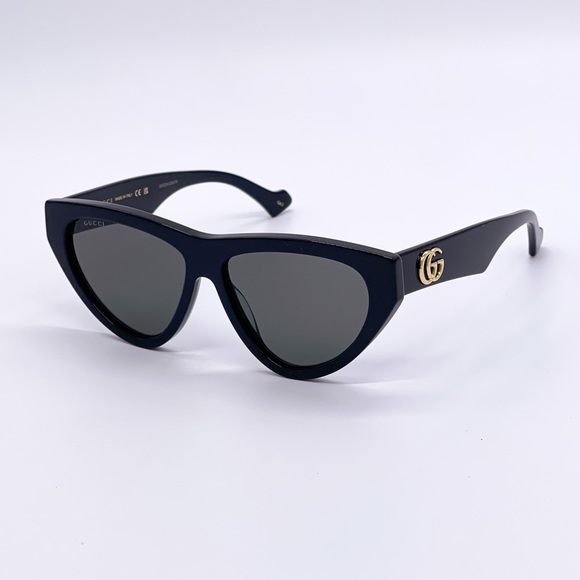 NEW GUCCI GG1333S 001 BLACK CAT EYE WOMEN OMEN SUNGLASSES GUCCI - Picture 3 of 14